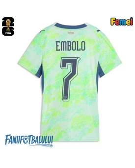 Elveția Breel Embolo #7 Echipament de Fotbal Replică Mondial 2026 Femei Deplasare